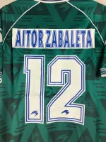 Camiseta Retro Real Sociedad Visitante 1995-96 Aitor Zabaleta - Imagen 4