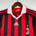 Camiseta Retro AC Milán Manga Larga 2009-10 - Fútbol Club Vintage