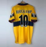 Camiseta Bergkamp Arsenal FC Visitante 1998-99 Retro - Fútbol Club Vintage