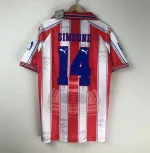 Camiseta Retro Club Cholo Simeone Atlético de Madrid 1996 - Fútbol Club Vintage