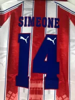 Camiseta Retro Club Cholo Simeone Atlético de Madrid 1996 - Fútbol Club Vintage