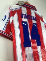 Camiseta Retro Club Cholo Simeone Atlético de Madrid 1996 - Fútbol Club Vintage