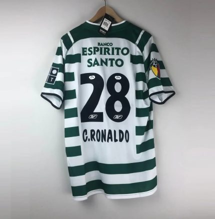 Camiseta Retro Cristiano Ronaldo Sporting CP 2002-03 - Fútbol Club Vintage