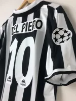 Camiseta Retro Del Piero Juventus de Turín Champions 1996-97 - Fútbol Club Vintage