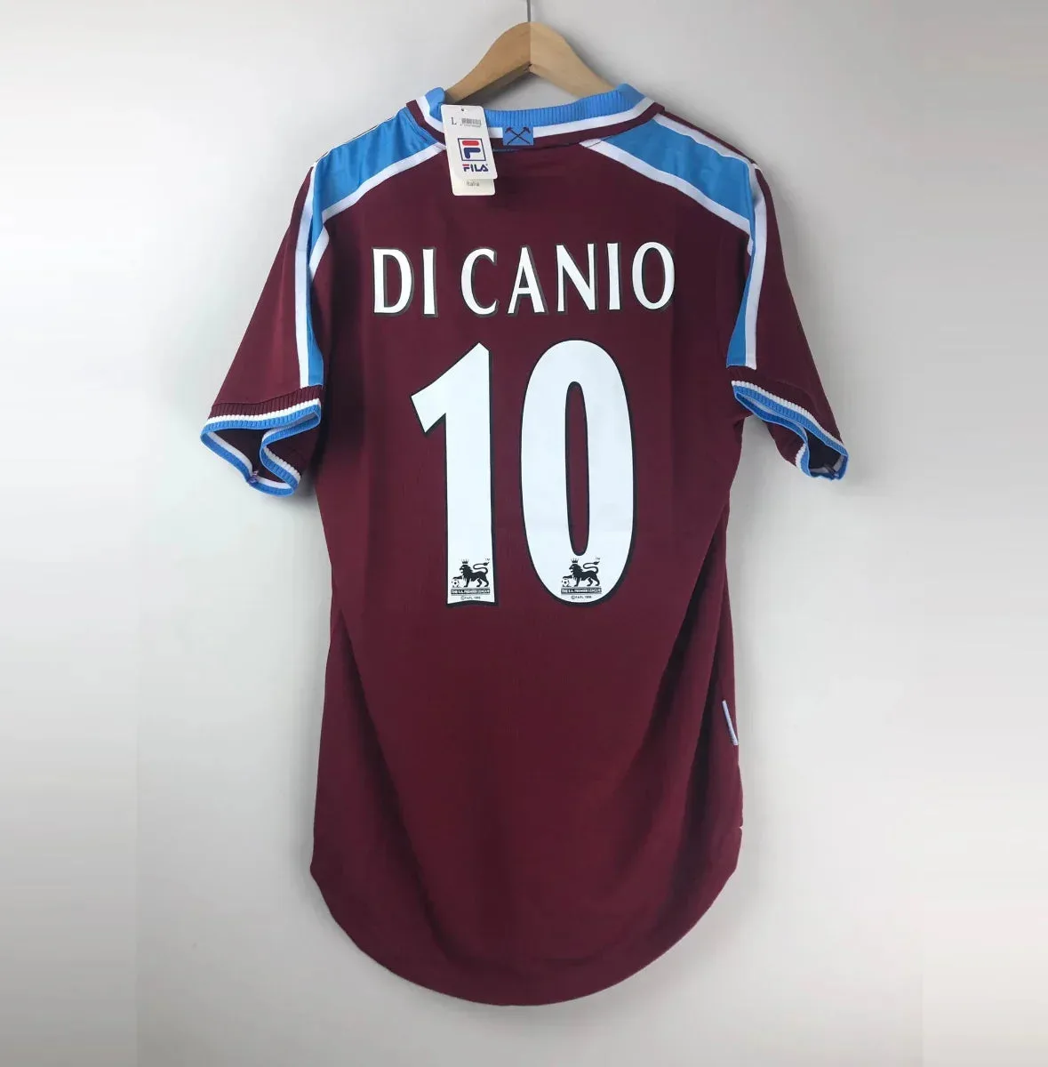 images Camiseta Retro Di Canio West Ham United FC 1999-01 - Fútbol Club Vintage