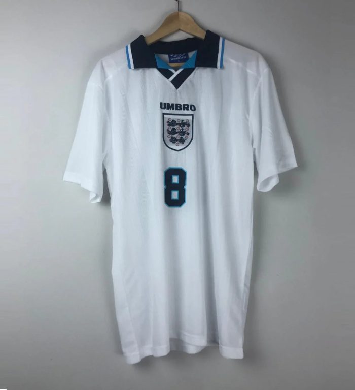 Camiseta Retro Gascoigne Inglaterra 1996 - Fútbol Club Vintage
