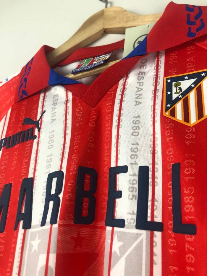 Camiseta Retro Club Cholo Simeone Atlético de Madrid 1995 - Fútbol Club Vintage