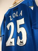 Camiseta Clásica Zola Chelsea FC 1997-99 - Fútbol Club Vintage
