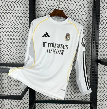 Camiseta Real Madrid 2025-26 Manga Larga - Fútbol Club Vintage
