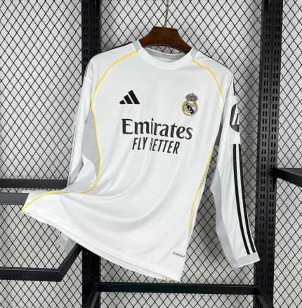 Camiseta Real Madrid 2025-26 Manga Larga - Fútbol Club Vintage