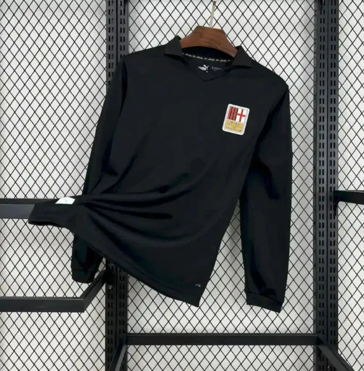Camiseta Retro AC Milán 125 Aniversario Portero Negra Manga Larga 2024-25 - Fútbol Club Vintage