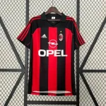 Camiseta Retro AC Milán 2000-02 - Fútbol Club Vintage