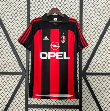 Camiseta Retro AC Milán 2000-02 - Fútbol Club Vintage