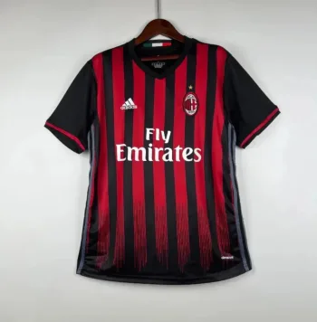 Camiseta Retro AC Milán 2016-17 - Fútbol Club Vintage