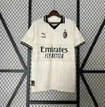Camiseta Retro AC Milán Beige 2024-25 - Fútbol Club Vintage