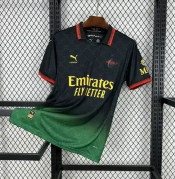 Camiseta Retro AC Milán Edición Especial Negro y Verde 2025-26 - Fútbol Club Vintage
