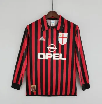 Camiseta Retro AC Milán Manga Larga 1999-00 - Fútbol Club Vintage