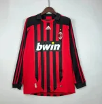 Camiseta Retro AC Milán Manga Larga 2007-08 - Fútbol Club Vintage