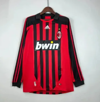 Camiseta Retro AC Milán Manga Larga 2007-08 - Fútbol Club Vintage