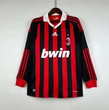 Camiseta Retro AC Milán Manga Larga 2009-10 - Fútbol Club Vintage