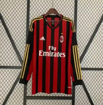 Camiseta Retro AC Milán Manga Larga 2013-14 - Fútbol Club Vintage