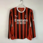 Camiseta Retro AC Milán Manga Larga 2024-25 - Fútbol Club Vintage