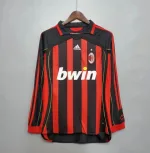 Camiseta Retro AC Milán Mangas Largas 2006-07 - Fútbol Club Vintage