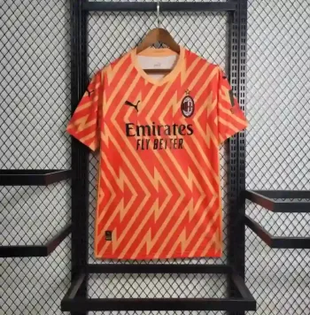Camiseta Retro AC Milán Portero Naranja 2023-24 - Fútbol Club Vintage