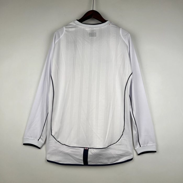Camiseta Retro Inglaterra Mangas Largas 2002 - Fútbol Club Vintage