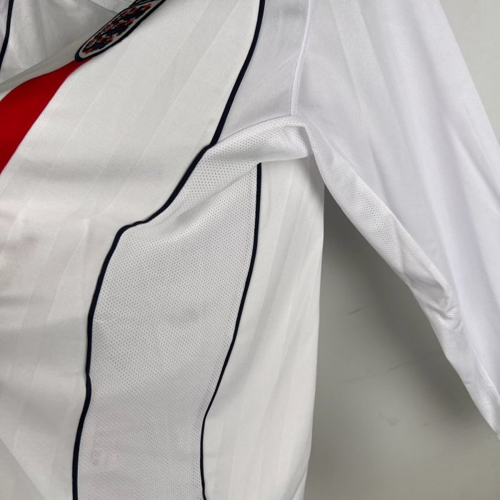 Camiseta Retro Inglaterra Mangas Largas 2002 - Fútbol Club Vintage