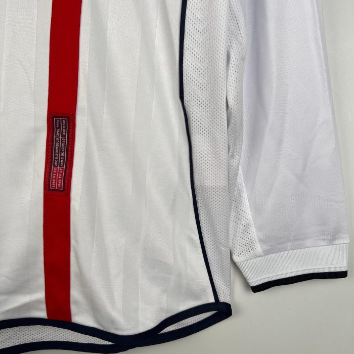 Camiseta Retro Inglaterra Mangas Largas 2002 - Fútbol Club Vintage