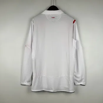 Camiseta Retro Inglaterra Mangas Largas 2006 - Fútbol Club Vintage