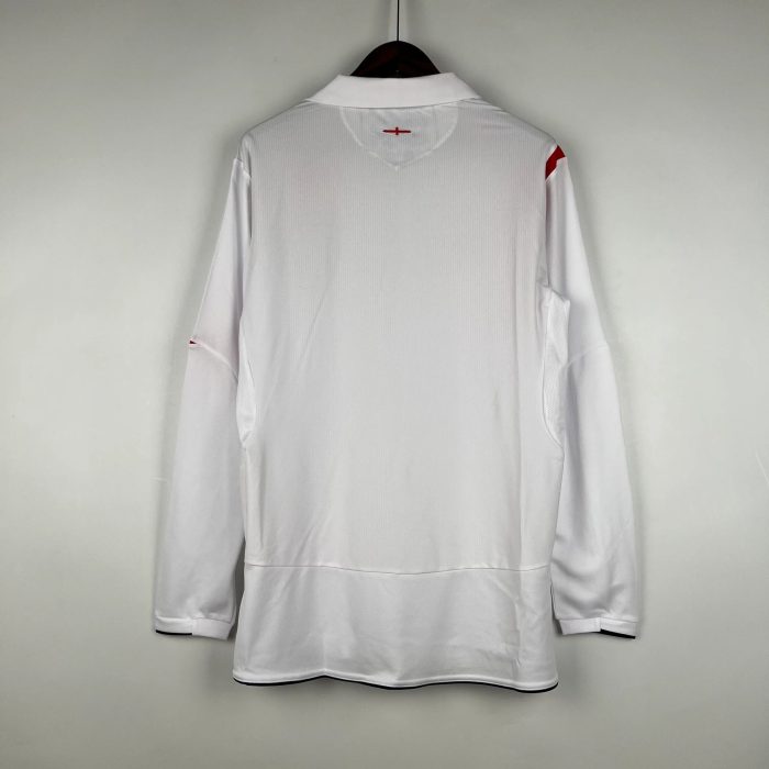 Camiseta Retro Inglaterra Mangas Largas 2006 - Fútbol Club Vintage