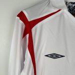 Camiseta Retro Inglaterra Mangas Largas 2006 - Fútbol Club Vintage