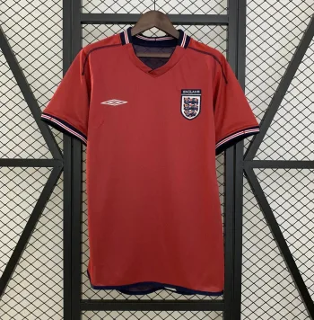 Camiseta Retro Inglaterra Visitante 2002 - Fútbol Club Vintage