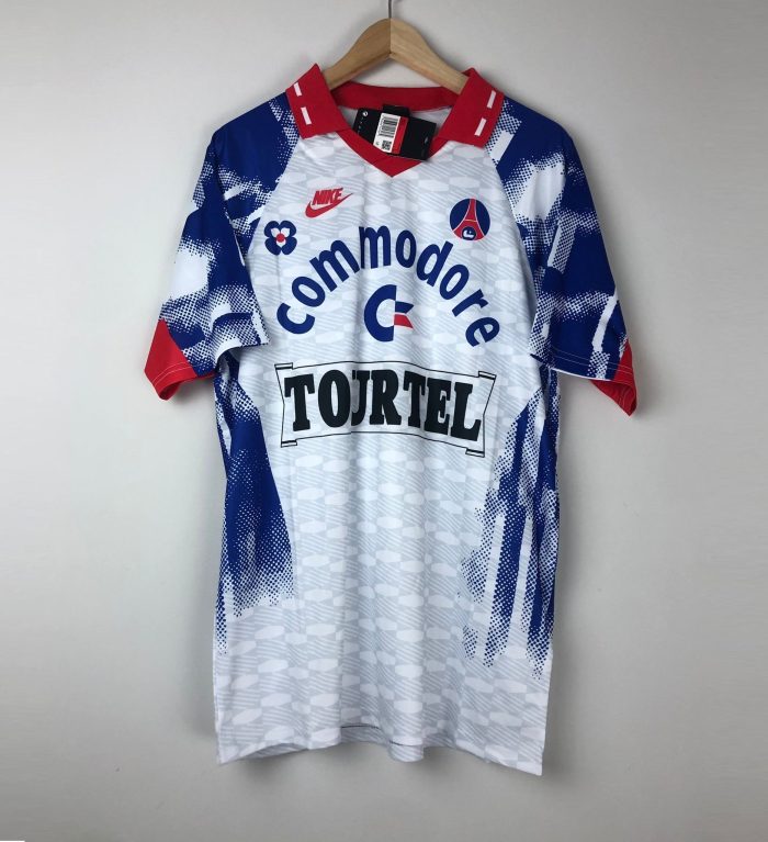Camiseta retro PSG FC Visitante 1993 Weah - Imagen 2