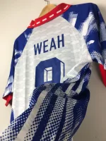 Camiseta retro PSG FC Visitante 1993 Weah - Imagen 6