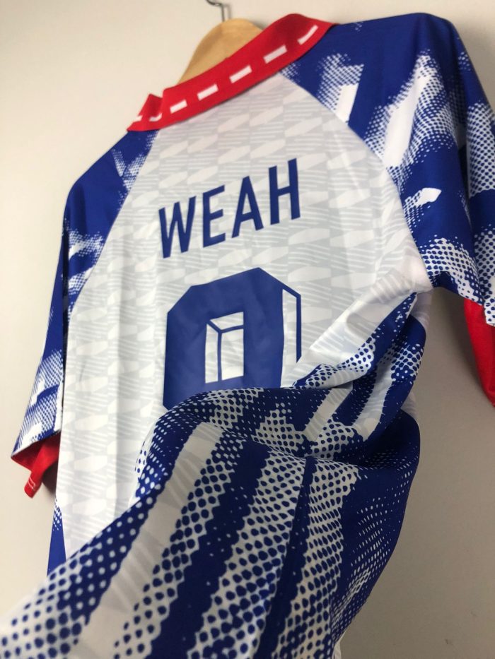 Camiseta retro PSG FC Visitante 1993 Weah - Imagen 6