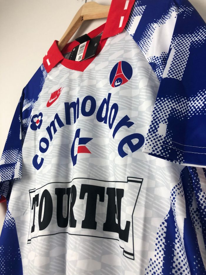 Camiseta retro PSG FC Visitante 1993 Weah - Imagen 7