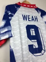 Camiseta retro PSG FC Visitante 1993 Weah - Imagen 9