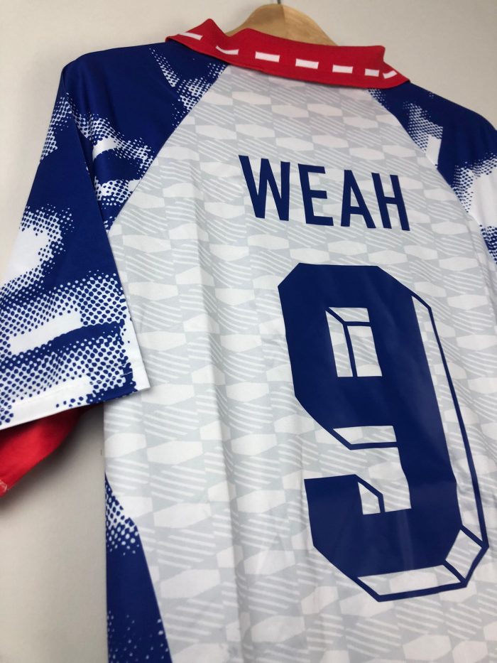 Camiseta retro PSG FC Visitante 1993 Weah - Imagen 9