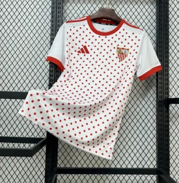 Camiseta Sevilla FC prematch 2025-26 - Fútbol Club Vintage