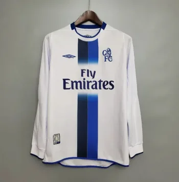 Camiseta Retro Chelsea FC Visitante Manga Larga 2003-05 - Fútbol Club Vintage