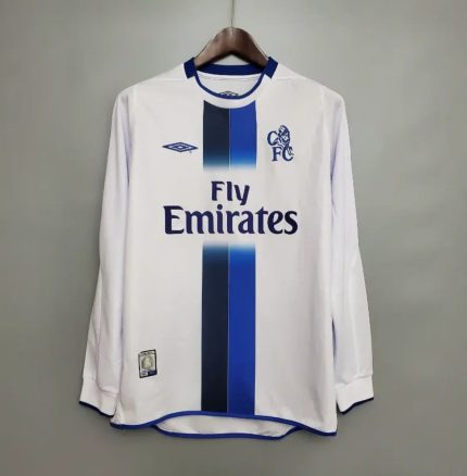 Camiseta Retro Chelsea FC Visitante Manga Larga 2003-05 - Fútbol Club Vintage
