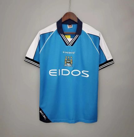 Camiseta Retro Manchester City FC 2000-01 - Fútbol Club Vintage