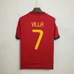 Camiseta Retro España 2010-11 David Villa - Fútbol Club Vintage