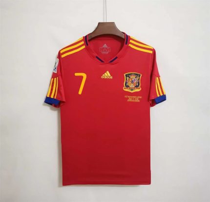 Camiseta Retro España 2010-11 David Villa - Fútbol Club Vintage