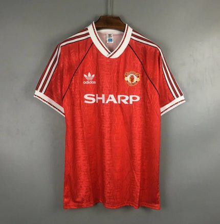 Camsieta Retro Manchester United FC 1990-92 - Fútbol Club Vintage