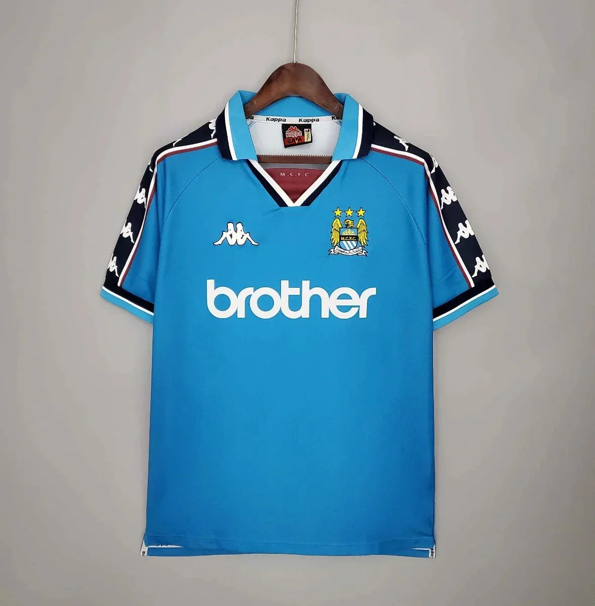 images Camiseta Retro Manchester City FC 1997-98 - Fútbol Club Vintage