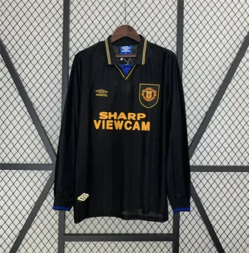 Camiseta Retro Manchester United Manga Larga Visitante 1993-94 - Fútbol Club Vintage